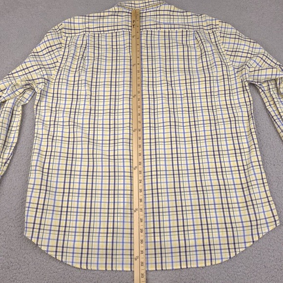 Andre Ghekiere Shirt Mens XL Plaid Button Down Made In France Cotton Long Sleeve - Picture 13 of 15